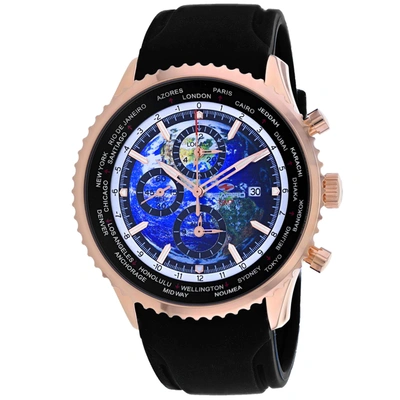 Seapro Men's Blue Dial Watch In Black