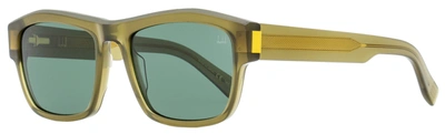 Dunhill Men's Rollagas Geometric Sunglasses Du0029s 004 Transparent Khaki 57mm In Green