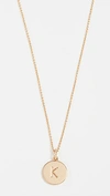 Kate Spade Letter Pendant Necklace In K