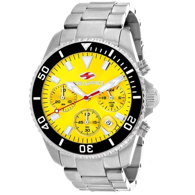 Seapro Men's Yellow Dial Watch