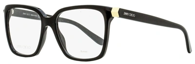 Jimmy Choo Women's Square Eyeglasses Jc227 807 Black/gold 52mm