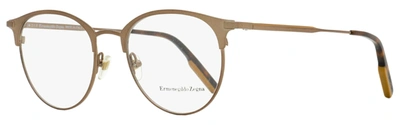 Ermenegildo Zegna Men's Round Eyeglasses Ez5141 036 Bronze/havana 51mm In White
