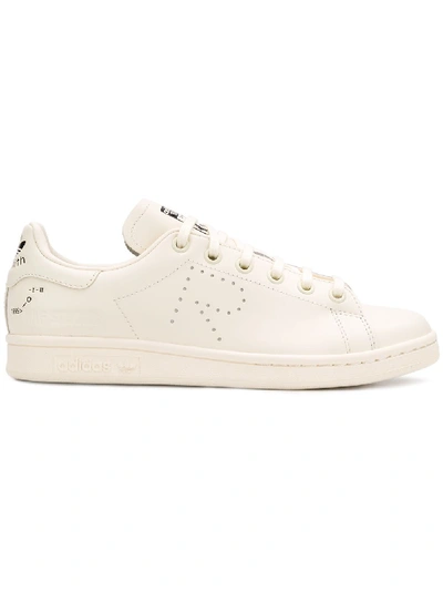 Adidas Originals Raf Simons For Adidas Women's Stan Smith Leather Lace-up Sneakers In White