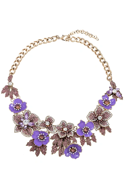 Eye Candy La Amata Statement Necklace - Mint In Purple