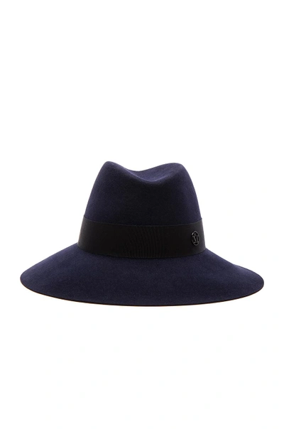 Maison Michel Kate Hat In Blue.