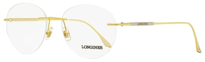 Longines Men's Rimless Eyeglasses Lg5002h 030 Palladium 53mm In White