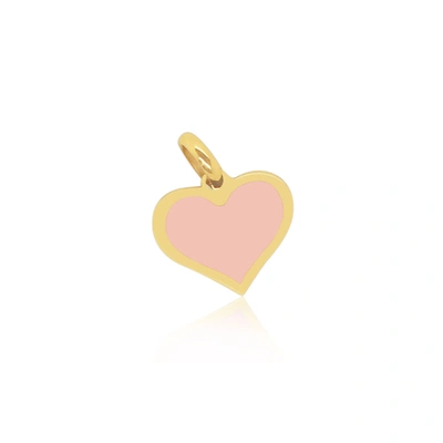 The Lovery Mini Pink Pearl Heart Charm