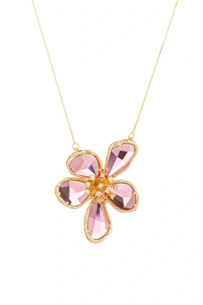 Eye Candy La Kolab Pendant Necklace In Pink