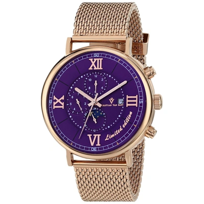Christian Van Sant Men's Purple Dial Watch