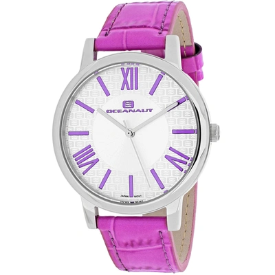 Oceanaut Women's White Dial Watch In Purple