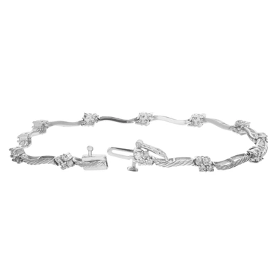 Vir Jewels 1.20 Cttw Diamond Bracelet In Sterling Silver