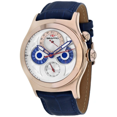 Seapro Men's White Dial Watch In Blue