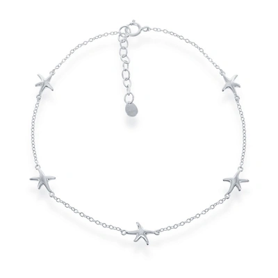 Simona Sterling Silver Starfish Anklet
