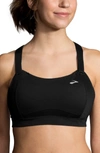 Brooks Juno High-impact Sports Bra In Black