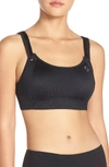 Brooks Moving Comfort 'fiona' Sports Bra In Black