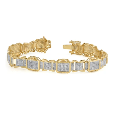 Monary 10k Yellow Gold Bracelets With 3.12 Ct. Diamonds