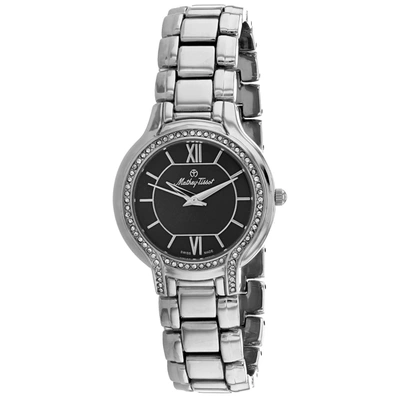 Mathey-tissot Women's Black Dial Watch In Silver