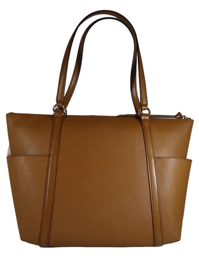 Michael Kors Women's Sullivan Top Zip Leather Tote Bag In Brown