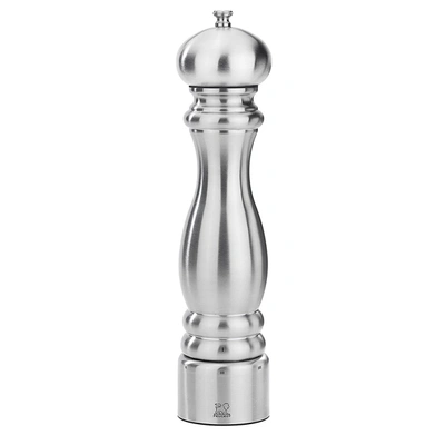 Peugeot Paris Chef U'select Stainless Steel 12" Pepper Mill In Silver