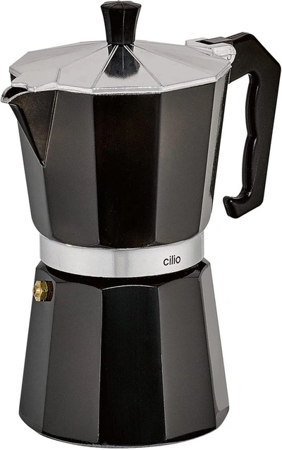 Cilio Classico Stovetop Espresso Maker, 15 Ounce In Black