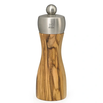 Peugeot 6-inch Classic Fidji Salt Mill, Olive Wood In Brown