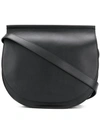 Givenchy Infinity Calfskin Leather Saddle Bag - Black