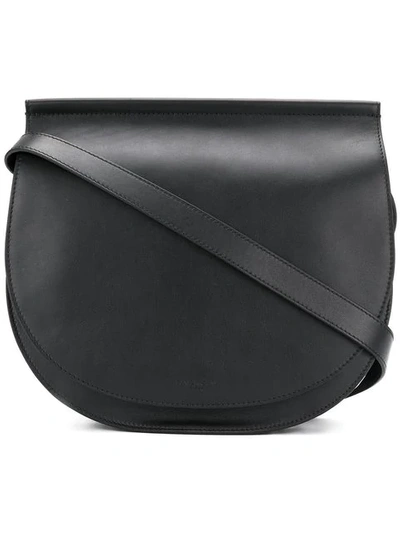 Givenchy Infinity Calfskin Leather Saddle Bag - Black