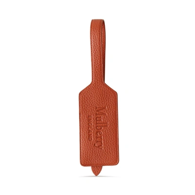 Mulberry New Luggage Tag In Orange