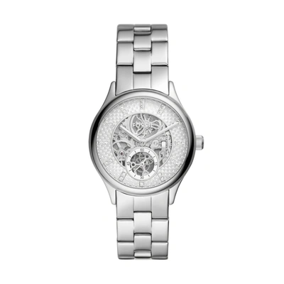 Fossil Women's Modern Sophisticate Automatic Three-hand, Stainless Steel Watch In Silver