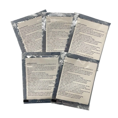 Salav Decalcifier/descaler Packets For Garment Steamers, 5 Pack In Grey
