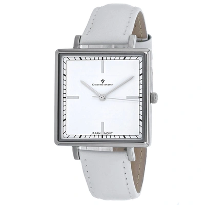 Christian Van Sant Women's White Dial Watch