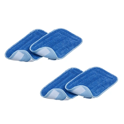 Salav 4-pc Mop Pad Replacement Set For Stm-403 Steam Mop In Blue