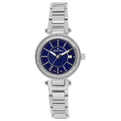 Mathey-tissot Women's Classic Blue Dial Watch In Silver