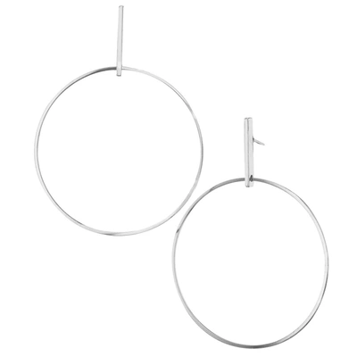 Savvy Cie Jewels 14k Rhodiumplated 3" Drop Earring In White