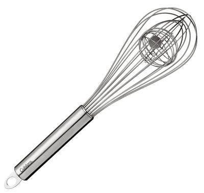 Cuisipro 12 Inch Duo Whisk Stainless Steel Ball Whisk Solid Handle In Silver