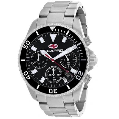 Seapro Men's Black Dial Watch