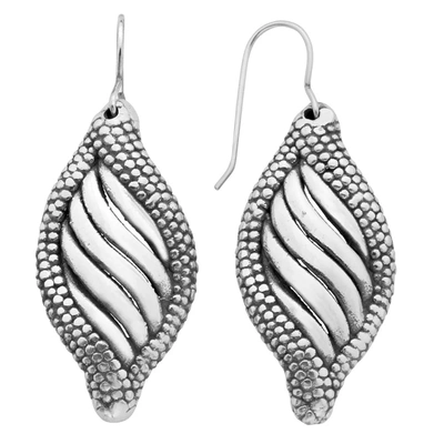 A & M Sterling Silver Sea Shell Dangle Earrings