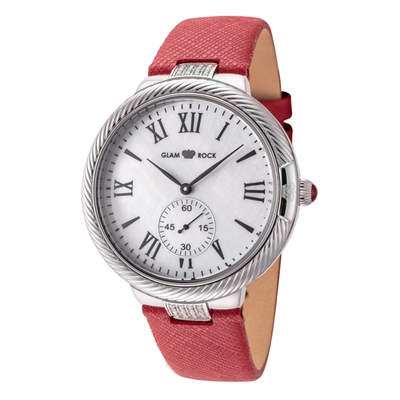 Glam Rock Women's Twisted 40mm Quartz Watch In Red