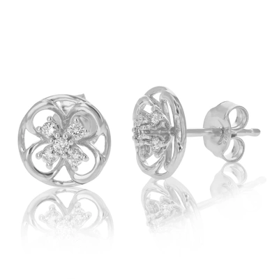 Vir Jewels 1/5 Cttw Lab Grown Diamond Stud Earrings Gorgeous Prong Setting On .925 Sterling Silver