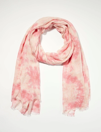 Lucky Brand Tie Dye Scarf In Pink