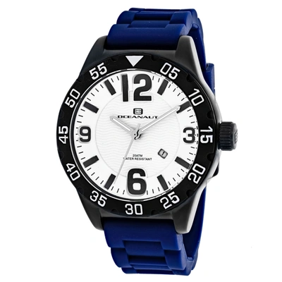 Oceanaut Men's White Dial Watch In Blue