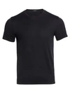 Theory Men's Claey Plaito Regular-fit Cotton Tee In Black