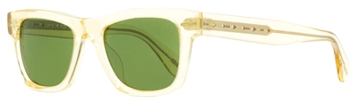 Oliver Peoples Men's Rectangular Sunglasses Ov5393su 109452 Buff 49mm In Green