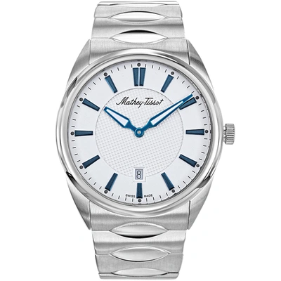 Mathey-tissot Men's Classic White Dial Watch In Silver