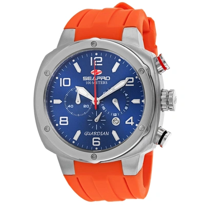 Seapro Men's Blue Dial Watch In Silver