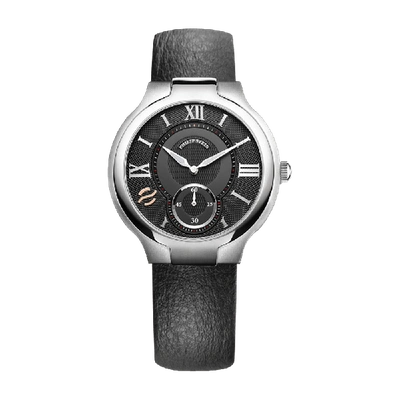 Philip Stein Classic Round Large - Model 42-bk-cb In Black