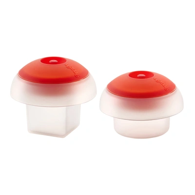 Lekue Ovo Kit Egg Cooker, Square & Cylinder In Red