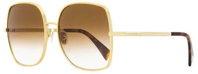 Lanvin Women's Square Sunglasses Lnv106s 740 Gold/havana 60mm
