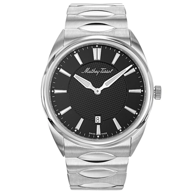 Mathey-tissot Men's Classic Black Dial Watch In Silver