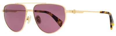 Lanvin Unisex Modified Avaitor Sunglasses Lnv105s 718 Gold/tortoise 58mm